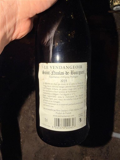 Loiretal Saint-Nicolas-De-Bourgueil Pierre Chauvin Le Vendangeoir 2023