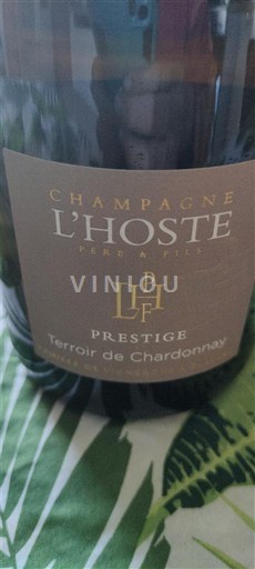 Champagne Champagner Champagne L'Hoste Père & Fils Prestige Terroir de Chardonnay Ohne Jahrgang