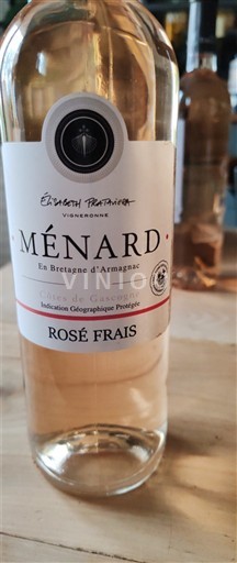 Viner Rosé sec Rosé Frais Domaine Ménard Non millésimé Frankrike Sydväst Côtes de Gascogne IGP