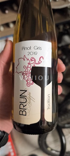 Rượu vang Blanc sec Tradition Brun Philippe 2019 Pháp Alsace Pinot xám AOC