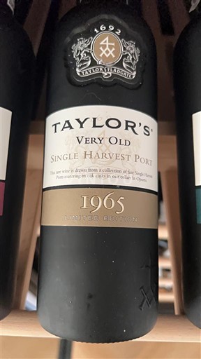 Vinhos Rouge sec Very Old Single Harvest Port Taylor's 1965 Portugal Portugal Porto DOC