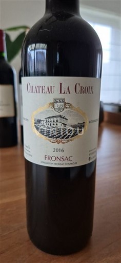 Víno Rouge sec Château La Croix 2016 Francie Bordeaux Fronsac AOC