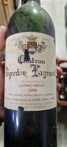 Bordeaux Listrac-Médoc Château Peyredon Lagravette 1999