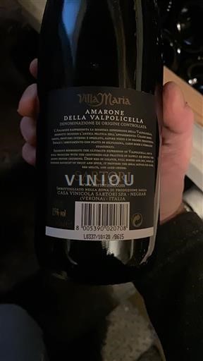 Veneto Amarone della Valpolicella Sartori Villa Maria 2007