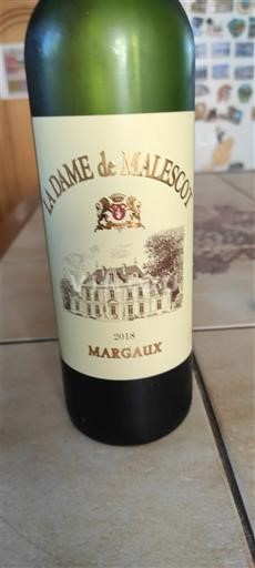 Bordeaux Margaux Château Malescot Saint-Exupéry Grand Cru La Dame de Malescot 2018