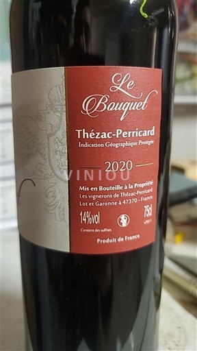 Akitenija i Šarant Тезак-Перикар Les vignerons de Thézac-Perricard Le Bouquet 2020
