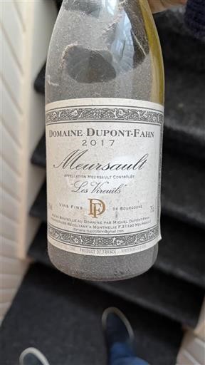 Borgonha Meursault Domaine Pont-Fahn Les Vireuils 2017