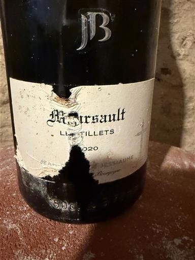 Burgundi Meursault Jean-Baptiste Boudier Les Tillets 2020