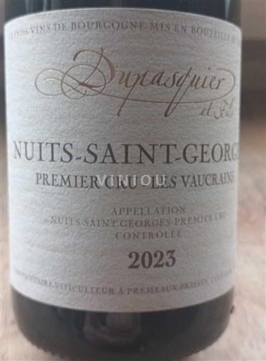 Burgundija Nuits-Saint-Georges Premier Cru Dupasquier et Fils Premier Cru - Les Vaucrains 2023