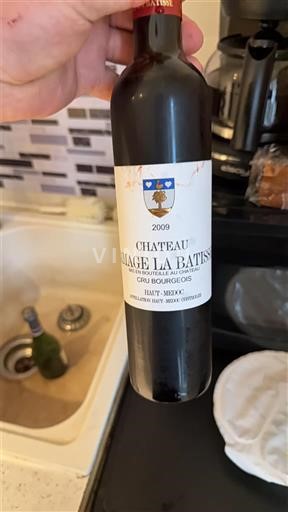 Weine Rouge sec Château Blage La Bâtisse 2009 Frankreich Bordeaux Blaye-Côtes-de-Bordeaux AOC
