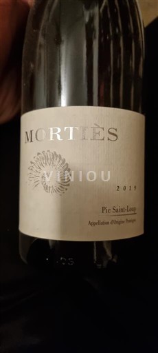Wijnen Rouge sec Mortiès 2019 Frankrijk Languedoc Pic Saint-Loup AOC