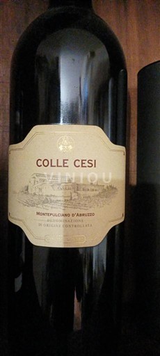 Абруццо Монтепульчано д'Абруццо Colle Cesi Без вінтажу