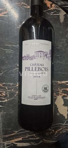 Burdeos Castillon-costas-de-burdeos Château Pillebois Transmission 2018