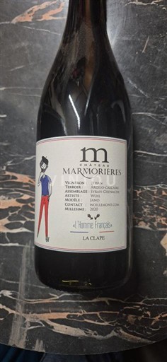 Langvedok La Clape Domaine Marmorières L'Homme Français 2020