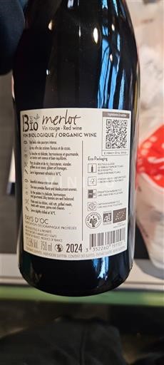 Languedoc a Roussillon Pays d'Oc Be Bio 2024