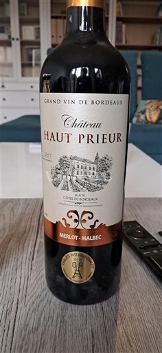 Bordeaux Côtes de Bordeaux Château Haut Prieur 2017