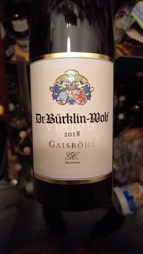 Palatinado Grand Cru Dr. Bürklin-Wolf Gaisböhl GC Monopol 2018
