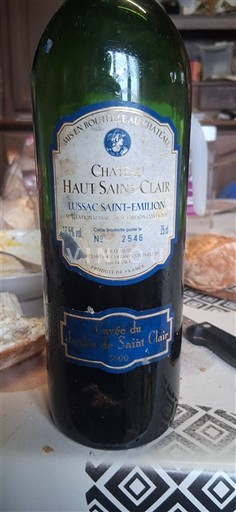 Bordeaux Lussac-Saint-Émilion Château Haut Saint Clair du Haut Saint Clair 2000