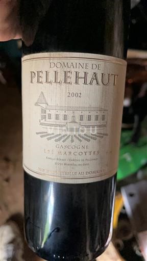 Lounais-Ranska Gascognen rinteet Domaine Pellehaut Les Marcottes 2002