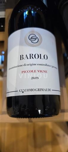 Piémont Barolo Giacomo Grimaldi Piccole Vigne 2019