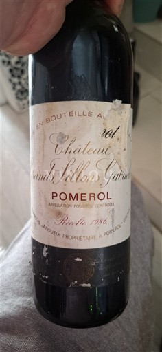 Bordeaux Pomerol Château Grands Sillons Lafaurie 1986