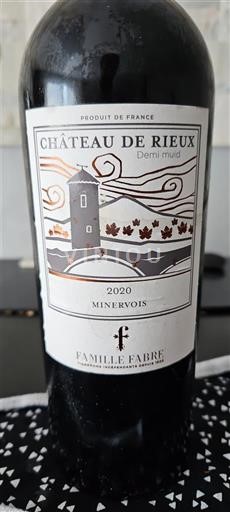 Languedoc Minervois Château Rieux Demi muid 2020