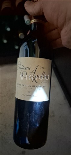 Bordeaux Saint-Émilion Grand Cru Grand Cru Château Apolline 2015
