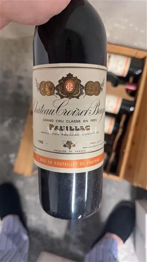 Burdeos Pauillac Château Croizet-Bages 1988