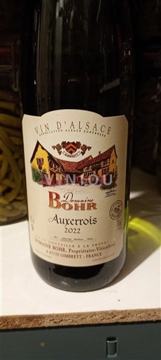 Alsace Auxerrois Domaine Bohr 2022