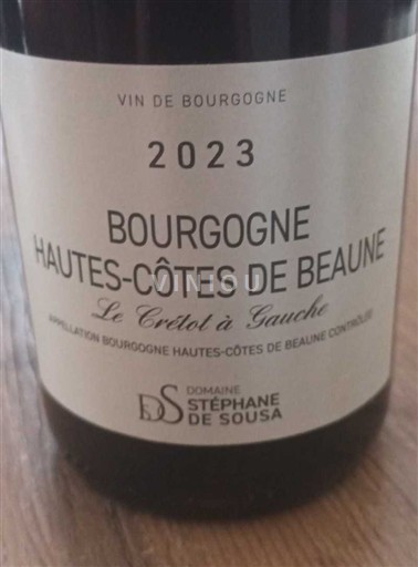 Bourgondië Hautes Côtes de Beaune Domaine Stéphane de Sousa Le Crétot à Gauche 2023