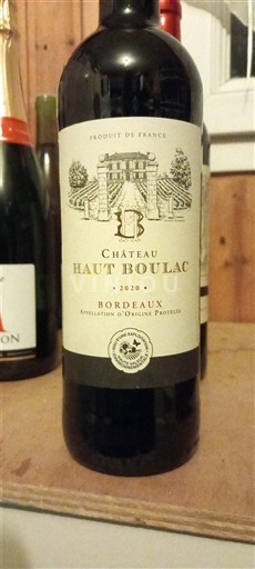 Bordeaux Château Haut Boulac 2020