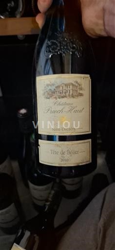 Vinhos Rouge sec Tête de Bélier Château Puech-Haut 2010 França Languedoque Não especificado AOC
