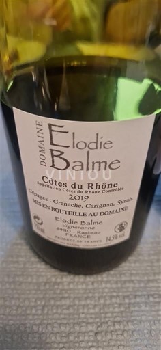 Údolí Rhôny Côtes-du-Rhône Domaine Elodie Balme 2019