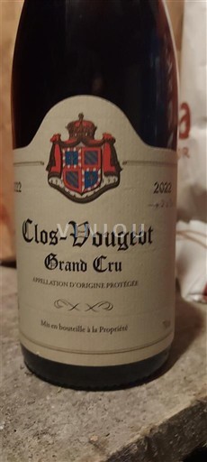 Borgonha Clos-de-Vougeot Grand Cru Clos Vougeot 2022