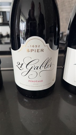 Región Costera Stellenbosch Spier 21 Gables Pinotage 2020