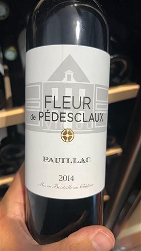 Bordeaux Pauillac Château Pédesclaux Fleur de Pédesclaux 2014