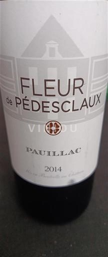 Bordeaux Pauillac Château Pédesclaux Fleur de Pédesclaux 2014