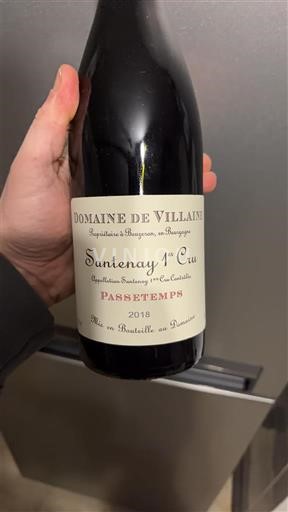 Burgundy Santenay Premier Cru Domaine Villaine Passetemps 2018