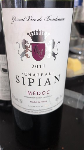 Bordeaux Médoc Château Sipian 2011