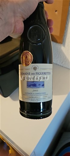 Viner Blanc sec Domaine S Figuerettes 2003 Frankrike Languedoc Picpoul-de-pinet AOC