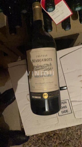 Vins Bordeaux supérieur Château Margerots - 1998 - Avis, conseil