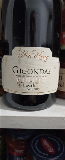 Rhônen laakso Gigondas Villa d'Ory Grande Récolte 2015