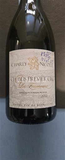 Burgundija Chablis Premier Cru Domaine Charly Nicolle Clos l'Aumône 2022