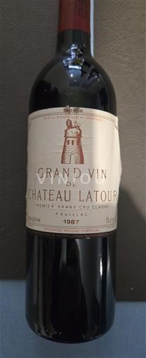 Burdeos Pauillac Grand Cru Château Latour Grand Vin de Château Latour 1987