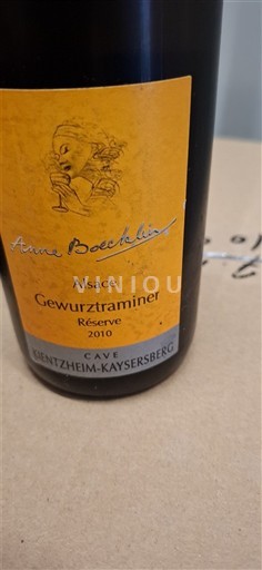 Alsace Ospecificerad Anne Boecklin Réserve 2010