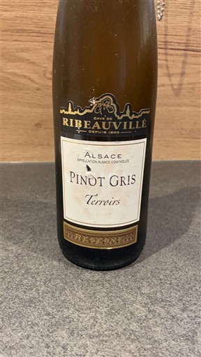 Alsace Pinot grigio Cave de Ribeauvillé Terroirs 2012