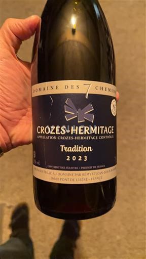 Rhône-dalen Crozes-Hermitage Domaine S 7 Chemins Tradition 2023