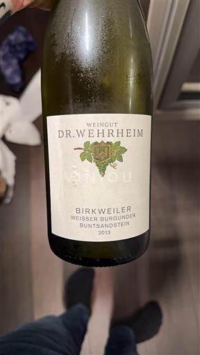 Palatinado Weingut Dr. Wehrheim Birkweiler Weisser Burgunder Buntsandstein 2013