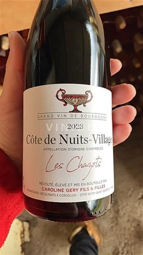 Burgundija Côte de Nuits Villages Caroline Gery Fils & Filles Les Chaquots 2023