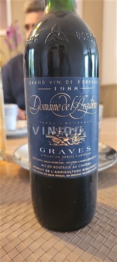 Bordeaux Graves Domaine L'Arijolère 1988